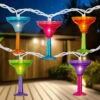 10-Count Vibrantly Colored Margarita Glass Summer Outdoor Patio Christmas Light Set, 7.5' White Wire -Beauty Wreaths Shop northlight ys18856 1updated 11611.1667575591