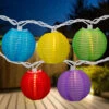 10-Count Multi-Color Round Lantern Patio String Light Set, 7.25ft. White Wire 1 10-Count Multi-Color Round Lantern Patio String Light Set, 7.25ft. White Wire -Beauty Wreaths Shop northlight ys18860 1 20511.1667534159