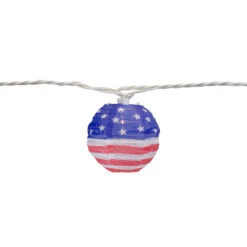 10-Count American Flag 4th Of July Paper Lantern Lights, 8.5ft White Wire -Beauty Wreaths Shop northlight ys18860 2 17064.1667554002