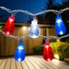10ct Red, White And Blue LED Edison Style Lights, 9ft White Wire -Beauty Wreaths Shop northlight ys18867 updated 68251.1667536258