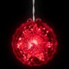 6" LED Lighted Red Crystal Sphere Outdoor Christmas Decoration -Beauty Wreaths Shop northlight ys27566 35794.1667661384