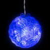 Blue LED Hanging Crystal Sphere Ball Outdoor Christmas Decor - 6 Inch -Beauty Wreaths Shop northlight ys27568 1 67765.1667580357