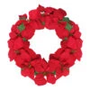24" Red Artificial Poinsettia Flower Christmas Wreath - Unlit -Beauty Wreaths Shop northlight ys28029updated 76572.1667573577
