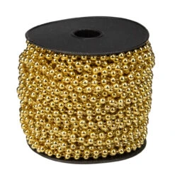 66' Metallic Gold Beaded Christmas Garland - Unlit -Beauty Wreaths Shop northlight ys28284 1 67393.1667569965