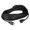 100' Black 3-Prong Outdoor Extension Power Cord -Beauty Wreaths Shop northlight ys90564 31292.1667642969
