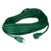 100ft Green 3-Prong Outdoor Extension Power Cord
