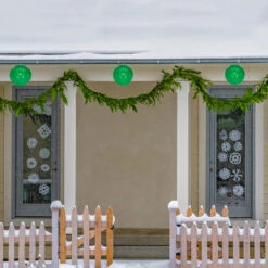 6" LED Lighted Green Crystal Sphere Outdoor Christmas Decoration 7 6" LED Lighted Green Crystal Sphere Outdoor Christmas Decoration -Beauty Wreaths Shop northlight ys92342 stylized 55420.1667531700