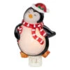 6" Black And Red Happy Penguin In Santa Hat Christmas Night Light -Beauty Wreaths Shop northlight ys93826 1 19752.1679691652