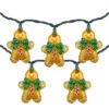 10ct Gingerbread Man Christmas Lights, Clear Lights, Green Wire -Beauty Wreaths Shop northlight ys93828 1 52079.1667534255