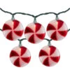 10 Count Peppermint Candy Christmas Light Set, 6ft Green Wire -Beauty Wreaths Shop northlight ys93830 1 24386.1667540332
