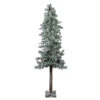 6' Slim Flocked And Glittered Woodland Alpine Artificial Christmas Tree – Unlit -Beauty Wreaths Shop northlight yt8648 fk 88211.1667530518