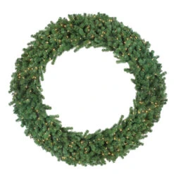 Pre-Lit Deluxe Windsor Pine Artificial Christmas Wreath - 60-Inch, Clear Lights