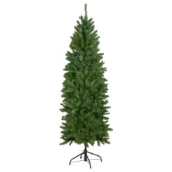 7.5' Unlit Pencil White River Fir Artificial Christmas Tree