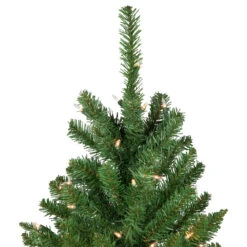 4.5' Pre-Lit White River Fir Artificial Pencil Christmas Tree - Clear Lights -Beauty Wreaths Shop northlight z16022 3 08019.1667490074