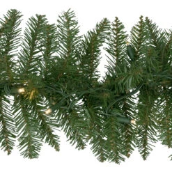 9' X 10" Pre-Lit Northern Pine Artificial Christmas Garland - Warm White LED Lights -Beauty Wreaths Shop northlight z35738 2new 48845.1677088343