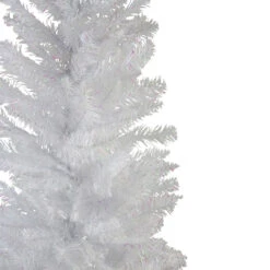 6' Pencil White Spruce Artificial Christmas Tree - Unlit -Beauty Wreaths Shop northlight z86585 2 04721.1667488411