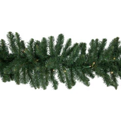 50' X 12" Pre-Lit Commercial Buffalo Fir Christmas Garland- Warm White LED Lights -Beauty Wreaths Shop northlight z91489 2 65994.1680213331