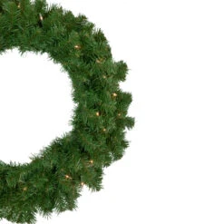 Pre-Lit Dorchester Pine Artificial Christmas Wreath, 24-Inch, Clear Lights -Beauty Wreaths Shop northlight z92851 2 46313.1667554475