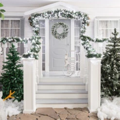 Pre-Lit Flocked Snow White Artificial Christmas Wreath, 36-Inch, Clear Lights -Beauty Wreaths Shop northlight z92860 styled 37498.1671643909