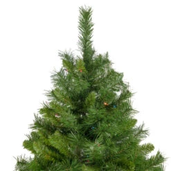 7.5' Pre-Lit Chatham Pine Artificial Christmas Tree, Multi-Color Lights -Beauty Wreaths Shop northlight z94024 1 46602.1667530981
