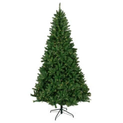 7.5' Pre-Lit Manchester Pine Instant Connect Artificial Christmas Tree, Dual LED Lights