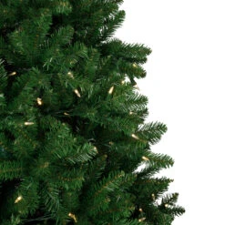7.5' Pre-Lit Manchester Pine Instant Connect Artificial Christmas Tree, Dual LED Lights -Beauty Wreaths Shop northlight z94430 7 39119.1668089866