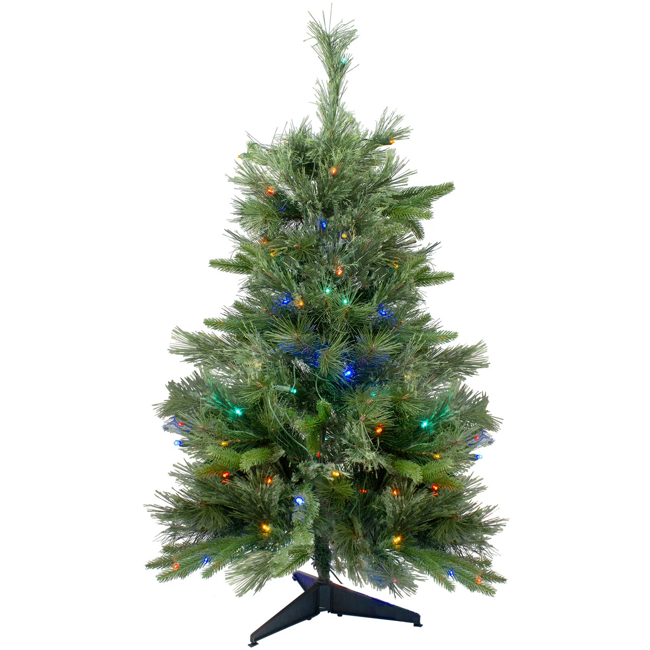 3' X 29 Pre-Lit Ashcroft Cashmere Pine Full Artificial Christmas Tree - Multi LED Lights 3 3' X 29 Pre-Lit Ashcroft Cashmere Pine Full Artificial Christmas Tree - Multi LED Lights