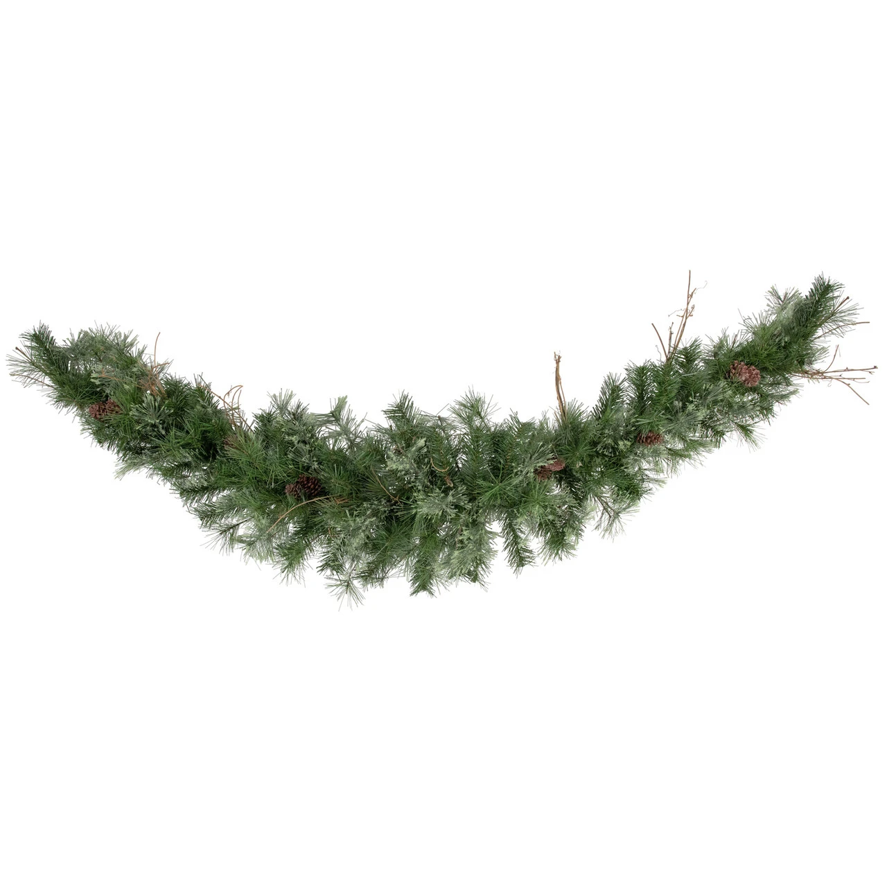6' X 9" Country Mixed Pine Artificial Christmas Garland - Unlit 6 6' X 9" Country Mixed Pine Artificial Christmas Garland - Unlit - Image 4