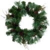 24" Country Mixed Pine Artificial Christmas Wreath - Unlit -Beauty Wreaths Shop northlight z99507 93023.1667531200