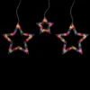 100-Count Multi-Color Star Shaped Mini Icicle Christmas Lights, 7ft White Wire -Beauty Wreaths Shop northlight zg27646 1 65314.1667574538