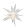 22" White LED Lighted Foldable Moravian Star Hanging Christmas Decoration -Beauty Wreaths Shop northlightct 55 060 107 19834.1667569520