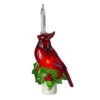 7.5" Red Christmas Cardinal With Holly And Berry Bubble Night Light -Beauty Wreaths Shop northlightct 72 219 107 19401.1667642210
