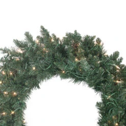 Pre-Lit Traditional Pine Artificial Christmas Wreath - 30-Inch, Clear Lights -Beauty Wreaths Shop northlightm84358 45704.1667641246