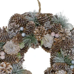 Glittered Pine Cones And Berries Artificial Christmas Wreath, 13-Inch, Unlit -Beauty Wreaths Shop northlightsh89585b 60362.1667572563