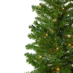 7.5' Pre-Lit Pencil Canadian Pine Artificial Christmas Tree - Multicolor Lights 9 7.5' Pre-Lit Pencil Canadian Pine Artificial Christmas Tree - Multicolor Lights -Beauty Wreaths Shop northlightv27349 1 95700.1667573692