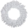 White Canadian Pine Artificial Christmas Wreath, 24-Inch, Unlit