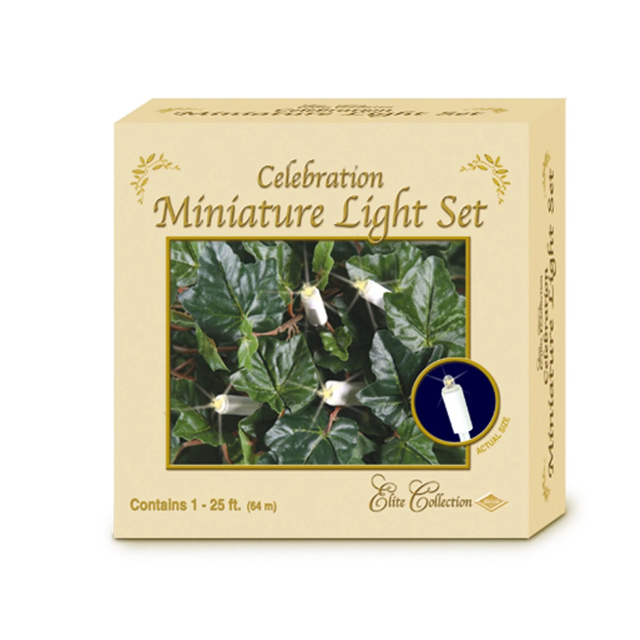 100-Count Clear Elite Celebration Miniature Party Light Set, 25ft White Wire 3 100-Count Clear Elite Celebration Miniature Party Light Set, 25ft White Wire