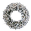 24" Pre-Lit LED Snowy Iceland Fir Artificial Christmas Wreath - Warm White Lights -Beauty Wreaths Shop peil2 300 24wb1 01 63956.1667574287