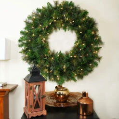 Mixed Canyon Pine Artificial Christmas Wreath - 24-Inch, Clear Lights -Beauty Wreaths Shop qd29mpak89hq9hhwuzgqh6zmxh1tnlzz 62037.1667659849