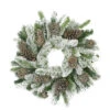 Flocked Pine Cone And Twig Ball Artificial Christmas Wreath - 24-Inch, Unlit -Beauty Wreaths Shop qmmpljdrnue00jxgma1ect4zm91iwgfi 61328.1675361197