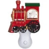 6.5" Red, Green And Gold Glitter Bubble Lamp Christmas Train Night Light -Beauty Wreaths Shop roman 160166 1 20246.1667575776