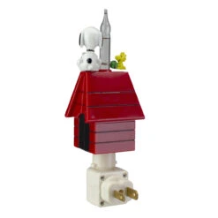 7.25" White Peanuts Snoopy And Woodstock Doghouse Christmas Bubble Night Light -Beauty Wreaths Shop roman 166734 2 50203.1667662805