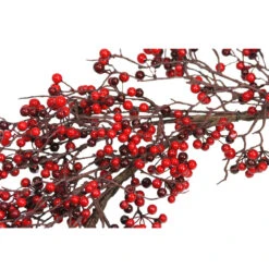 24" Autumn Harvest Red And Burgundy Currant Berry Artificial Wreath - Unlit -Beauty Wreaths Shop select xb174 24 rbu 3 95052.1667491187