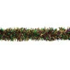 25' X 4" Green, Purple And Gold Mardi Gras Tinsel Garland - Unlit