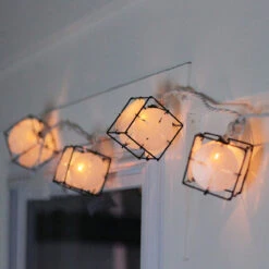 10 Pearlized White And Black Lantern Party Patio Christmas Lights - 7.5 Ft White Wire -Beauty Wreaths Shop sienna 624f611d 2 00814.1667601406