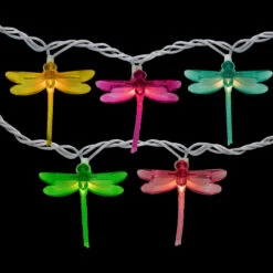 10-Count Dragonfly Summer Garden Outdoor Patio Lights, 7.25ft White Wire -Beauty Wreaths Shop sienna 624fy11j 2 57931.1667534158