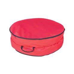 2 In 1 Red Zip Up Christmas Garland And Wreath Storage Bag