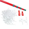 Set Of 25 Ladderless Red And Green Light Hanging Kit, 11ft -Beauty Wreaths Shop simpleliving 711125 25ct 11ftladderlesslighthangingkit pieces 89465.1667572602