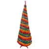 6' Pre-Lit Rainbow Tinsel Pop-Up Artificial Christmas Tree, Clear Lights -Beauty Wreaths Shop sm92176 72274.1667530311