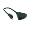 2' Stanley Green 3-Outlet Power Block With 2 Power Cord Extender -Beauty Wreaths Shop stanley 56702202 65723.1667576179